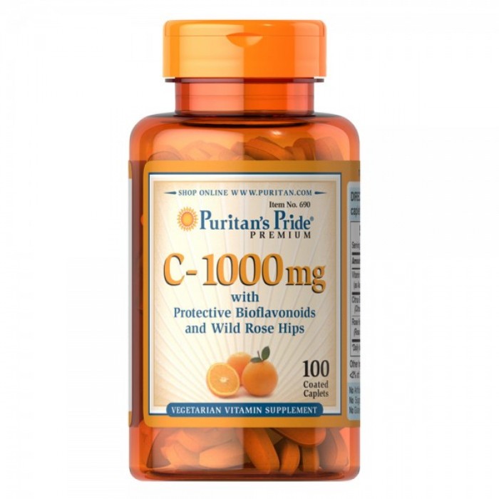 Puritan's Pride - Vitamin C-1000 мг with Bioflavonoids & Rose Hips / 100 таблетки​